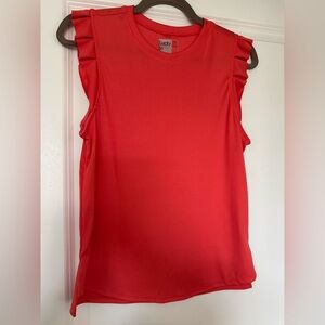Lucky in Love Coral Activewear Top